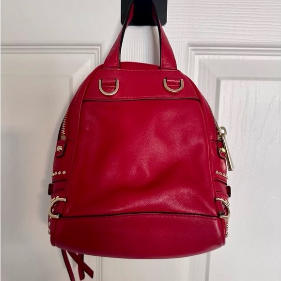 Red Michael Kors Rose Backpack - Picture 5 of 5